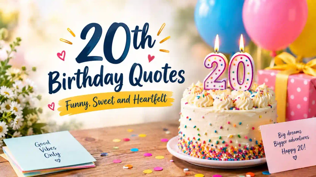 20th birthday quotes