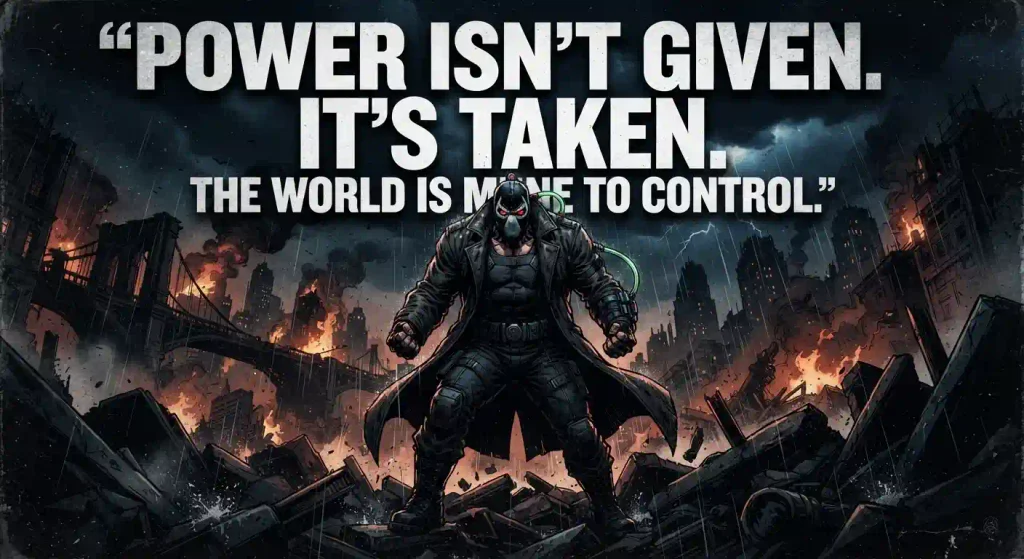 Bane Inspired Quotes About Power and Control