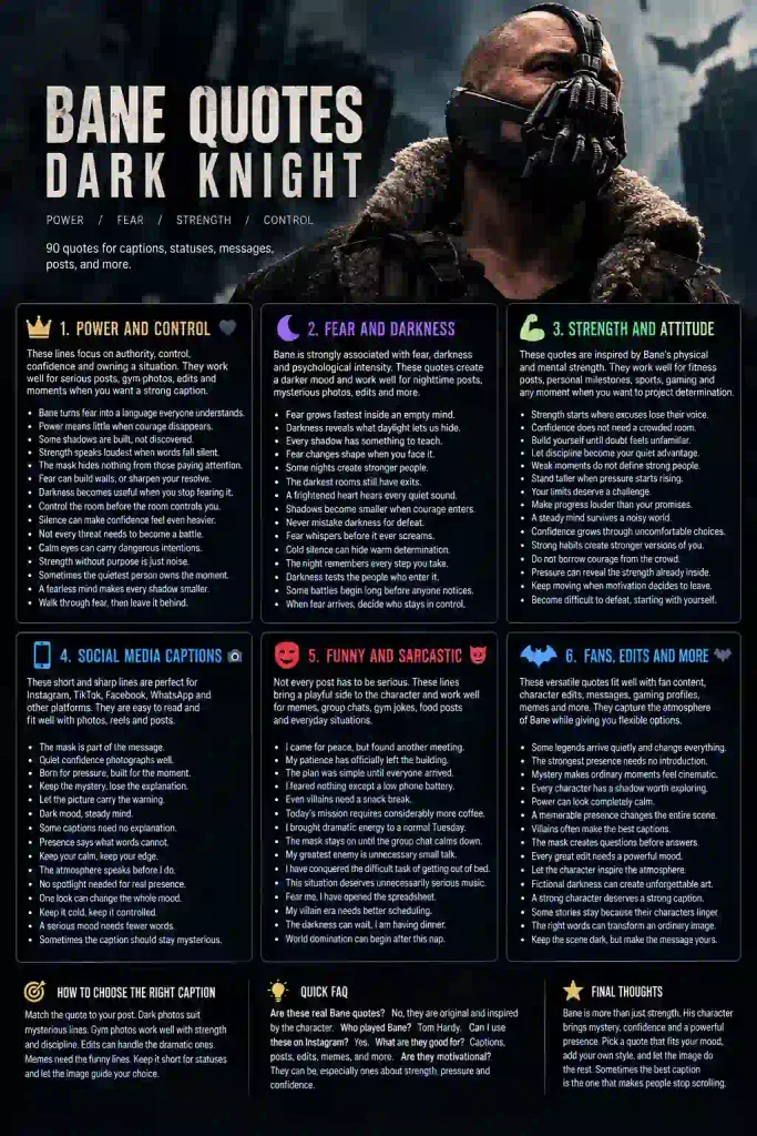 bane quotes dark knight