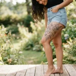 female thigh tattoos quotes