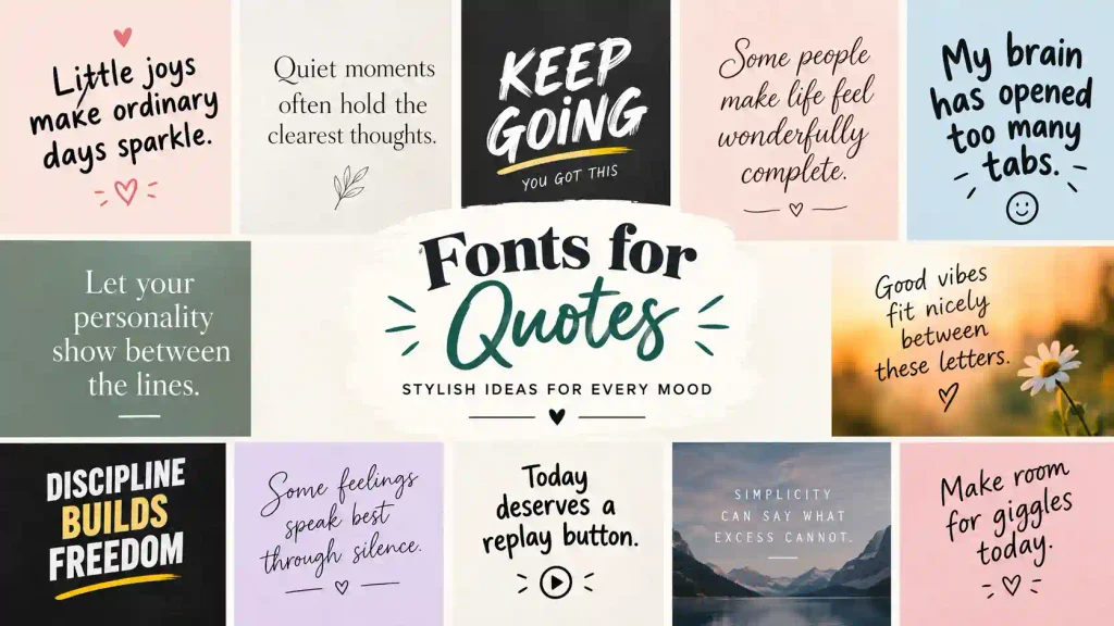 fonts for quotes