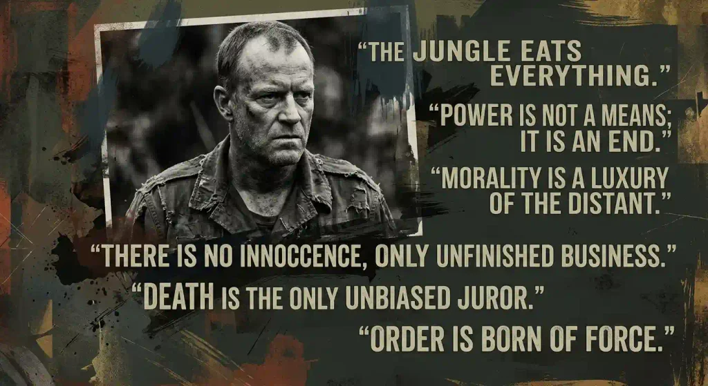 Intimidating and Cold Kurtz Inspired Quotes