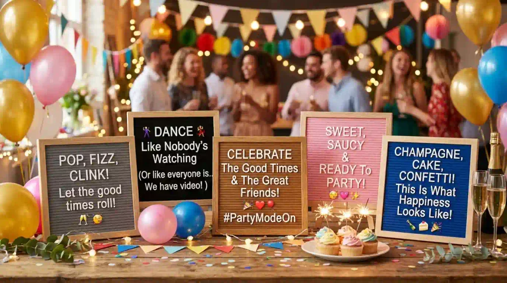 Playful Letter Board Quotes for Parties and Celebrations