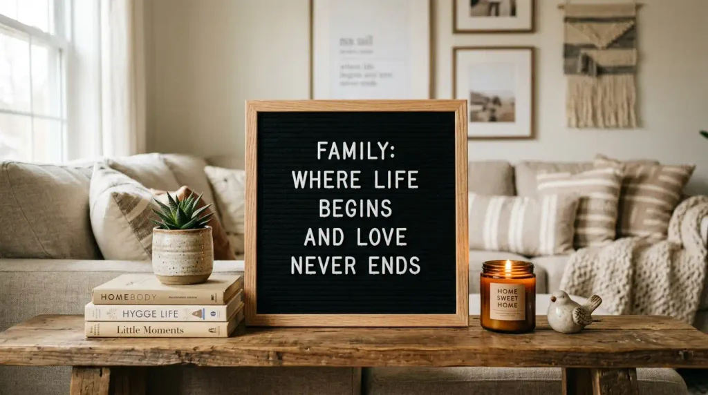 Sweet Letter Board Quotes for Home