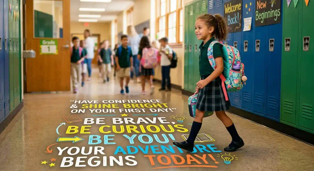 Encouraging First Day of School Quotes for Confidence