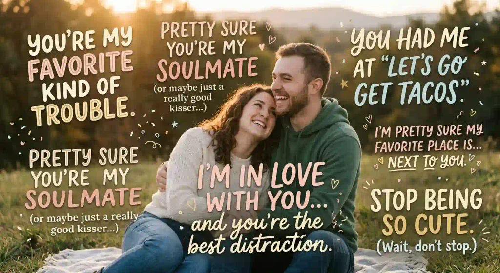 Flirty and Playful I'm in Love With You Quotes