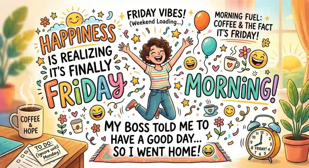 Funny and Cheerful Friday Morning Quotes