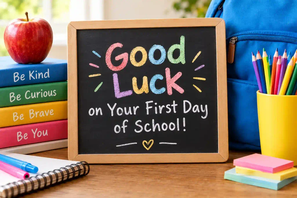good luck on your first day of school quotes
