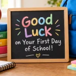 good luck on your first day of school quotes
