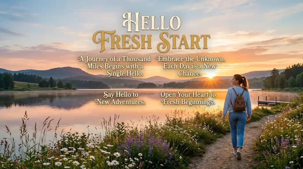 Inspirational Hello Quotes for a Fresh Start 